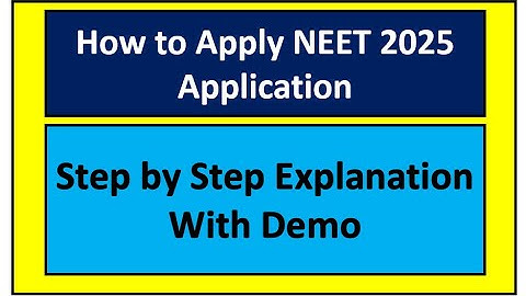 How to apply NEET exam 2025 in Tamil | Step by Step NEET Application 2025 explained with Demo