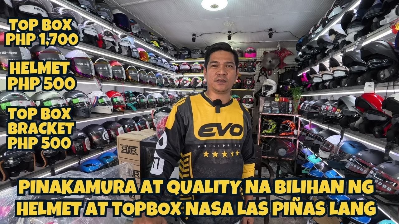 PINAKAMURANG BILIHAN NG HELMET, TOP BOX, MAGING BRACKETSA HALAGANG 500 MAY HELMET KANA 1700 TOPBOX.
