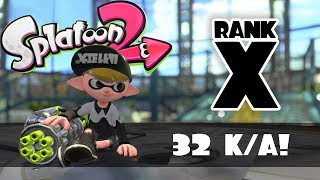 Splatoon 2 - Rank X 32 Ka With Heavy Splatling
