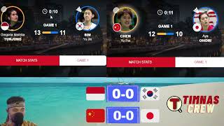 Gregoria Kalahkan Sim Yu Jin, Uber Indonesia Unggul 1-0 dari Korea - Uber Cup 2024