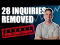 28 inquiries  9 late payments removed new credit repair strategy
