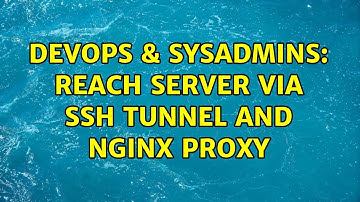 DevOps & SysAdmins: Reach server via ssh tunnel and nginx proxy