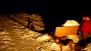 Sledding Jump 3 People 6 Feet of Air Amazing!