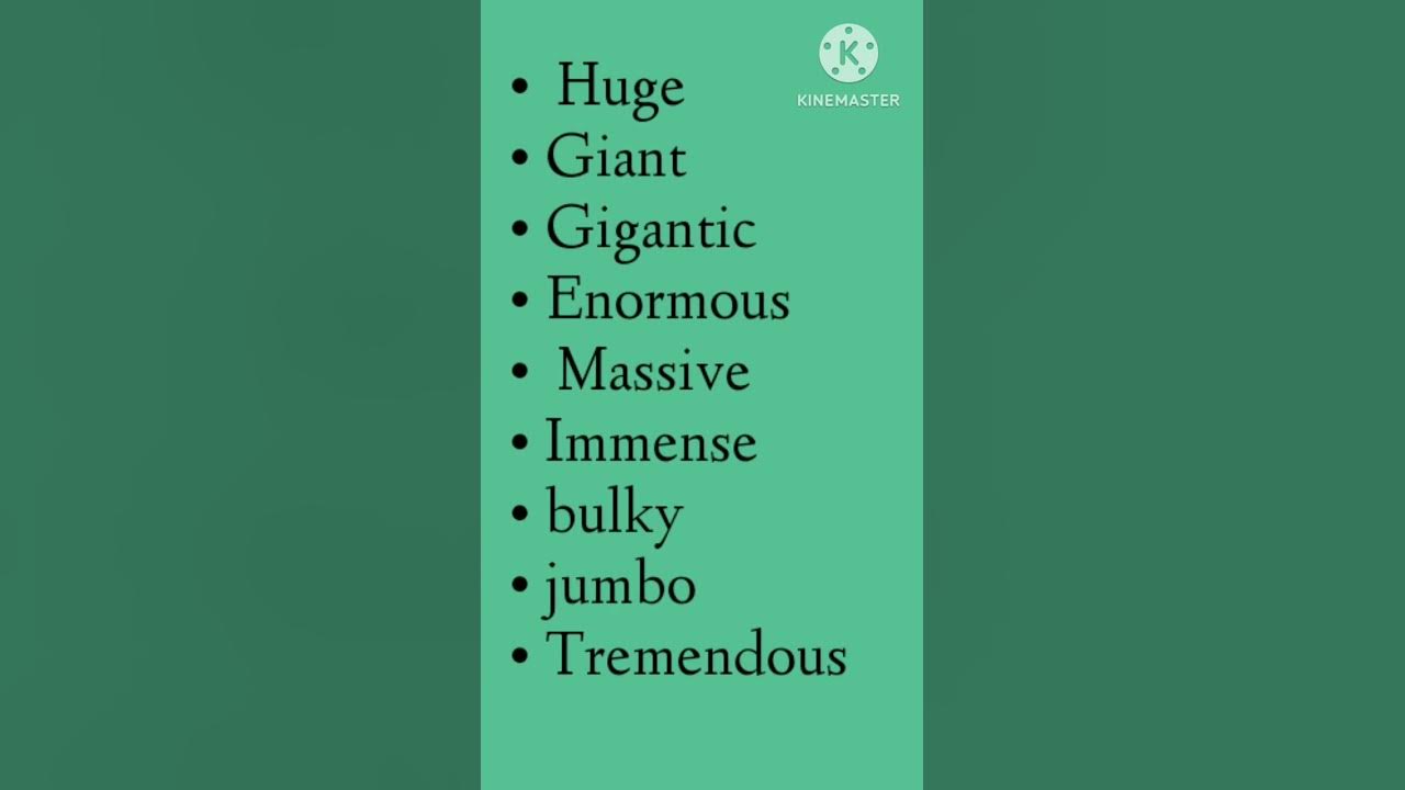 22-other-ways-to-say-big-in-english-english-synonym-shorts-youtube