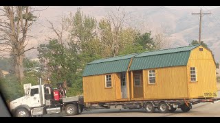 Tiny Cabin Delivery in the Mountains by Timberline Mountain Life 558 views 1 year ago 6 minutes, 49 seconds