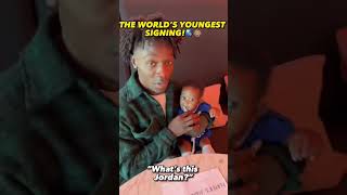 This is the world’s youngest signing!🤯 #shorts | SY Football #SUCCESS4YOUNGSTERS