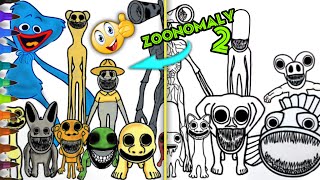 Zoonomaly Coloring Pages New  How to color All New Bosses and Monsters from Zoonomaly 2 + NCS MUSIC