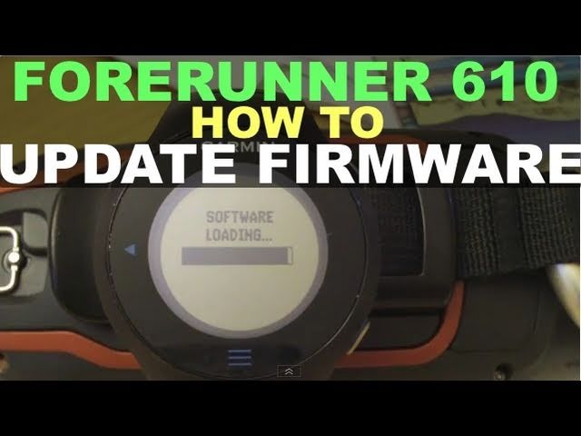 Berygtet Bulk Konserveringsmiddel Garmin Forerunner 610 - How to Update Firmware - YouTube