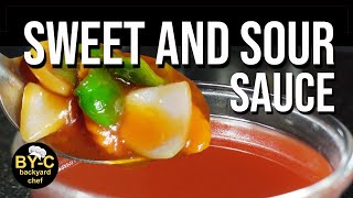 Sweet and Sour Sauce Chinese Style - British Chinese takeaway style sweet and sour sauce