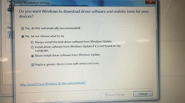 How to Enable / Disable Automatic Driver Installation in Windows