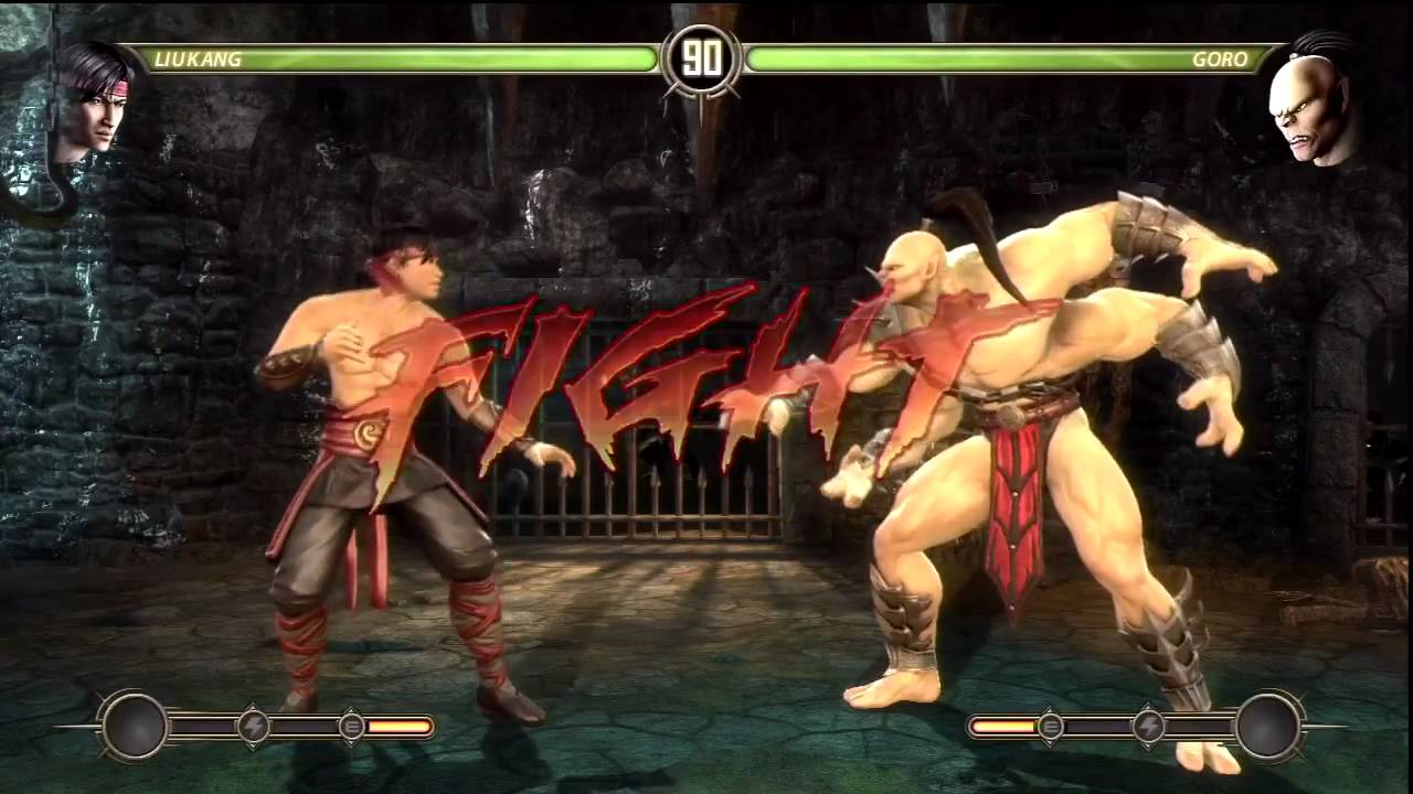 Kombat 9 - Liu Kang vs Goro Boss Battle HD - YouTube