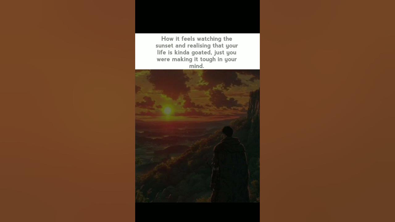 How it feels watching the sunset 🌇