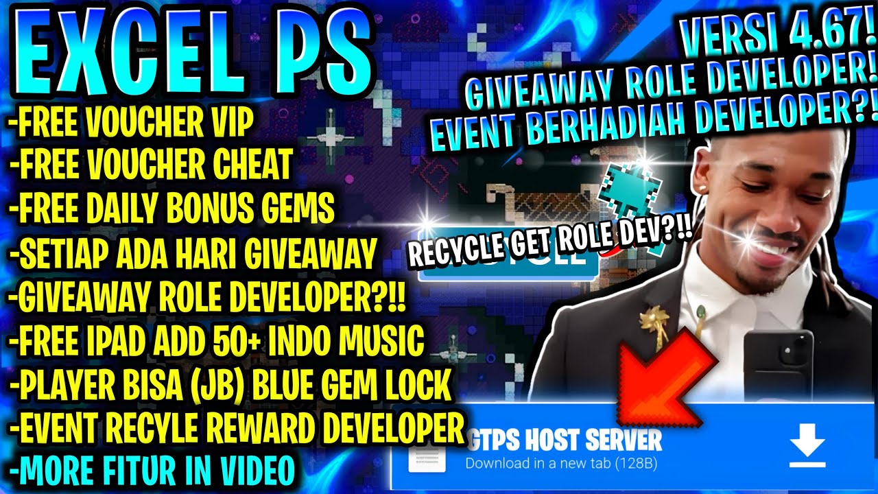 FREE SPOTIFY⁉️RECYCLE=FREE DEVELOPER!!🤫👌| GROWTOPIA PRIVATE SERVER TERBARU 2024 | GTPS TERBARU |XEPS