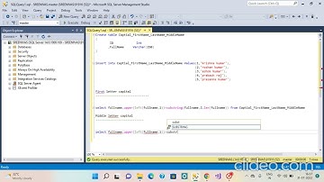 how to capitalize the first and middle and last letter in SQL server  #sql #Sqlqueries #sql server