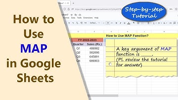 Google Sheets | MAP | Function | LAMBDA | How to Use | Example | Spreadsheet | Tutorial | Formula