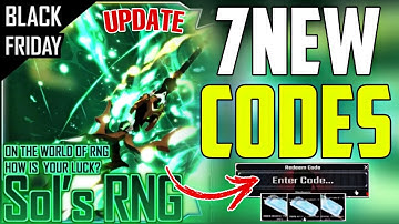 *NEW UPDATE* ALL WORKING CODES FOR SOL’S RNG IN NOVEMBER 2025! ROBLOX SOLS RNG CODES