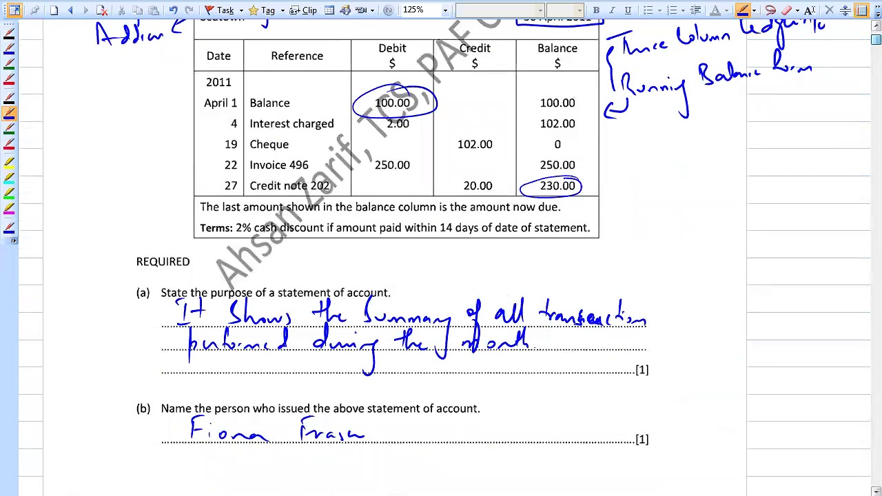 O Level Accounts Books Of Prime Entry Past Papers Solution Series
