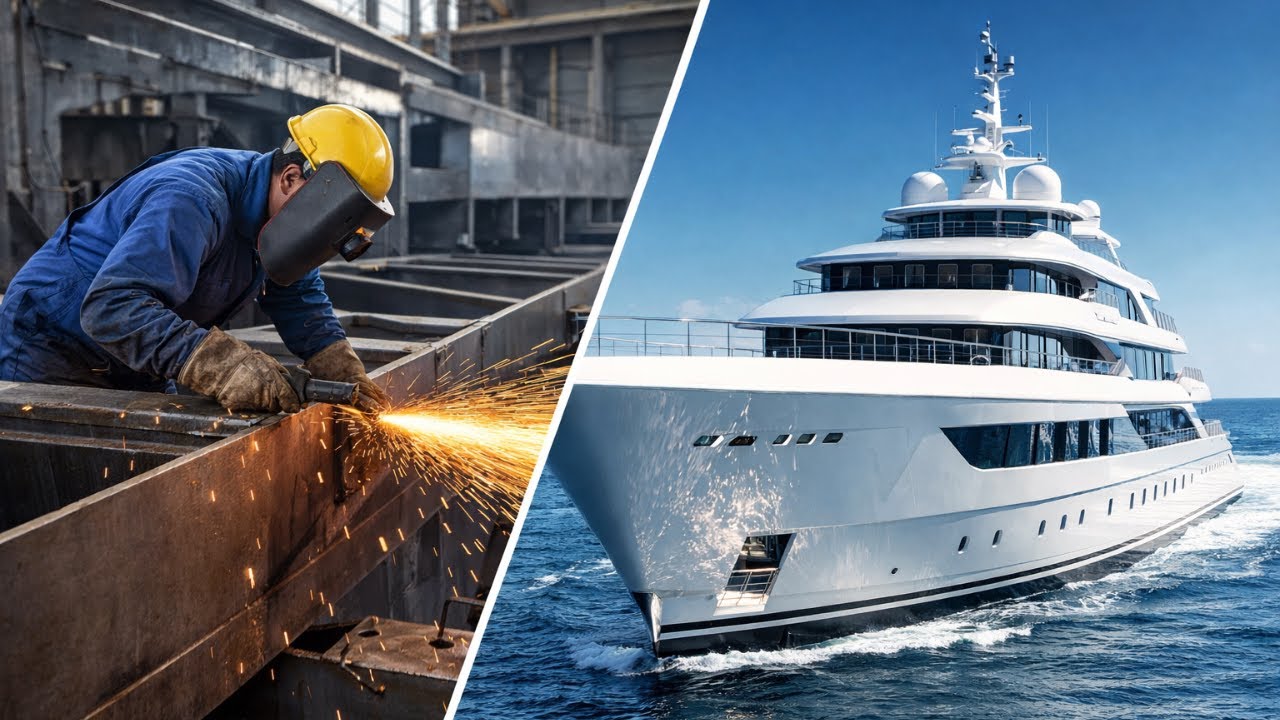 Inside the Secret Factory Where Billionaires Build $500,000,000 Superyachts (Full Process)
