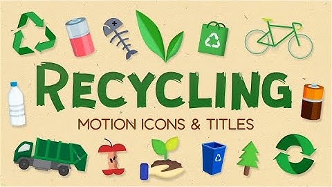 [After Effects Project]  Recycling Motion Icons & Titles