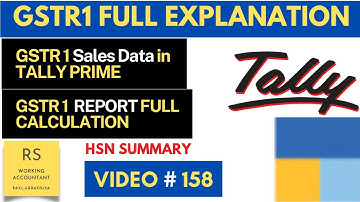 How To Make GSTR1 Data in Tally Prime | Gst Reports in Tally Prime | GSTR1 Data Full Calculation