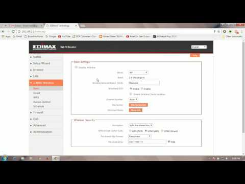 How to change wifi password in edimax router