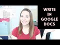 Writing in Google Docs (vs. Scrivener!)