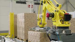 Hitmark Robotics Palletization, Depalletizations And Mixing Products By Fanuc Robots