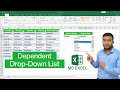 How to Create Dependent Drop Down List in Microsoft Excel | INDIRECT Formula in Excel