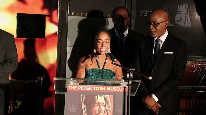 Marlene Brown at Peter Tosh Museum opening ceremony
