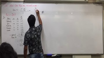 Index Numbers Lecture 2 FBI & CBI for more than one commodity EX.1.1 Q.3,4.