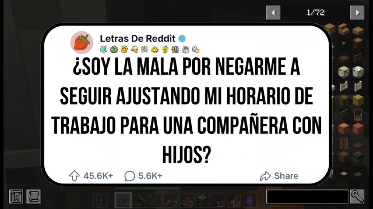 SOY LA MALA POR NEGARME A CAMBIAR MI HORARIO DE TRABAJO POR UNA COMPAÑERA CON HIJOS