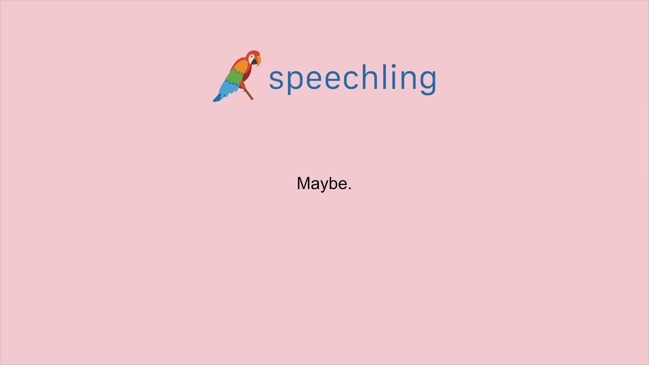 How Do You Say Maybe In German
