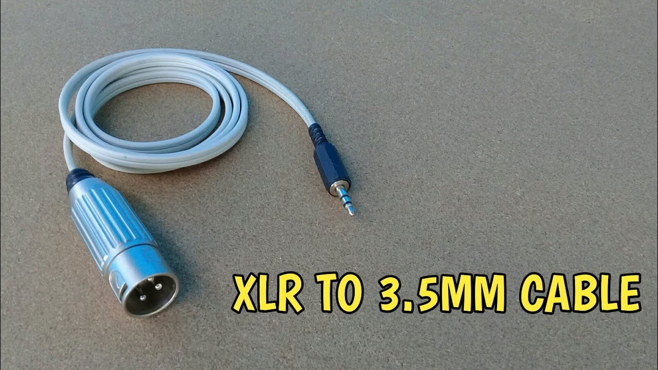 How to make XLR to 3.5mm Adapter cable