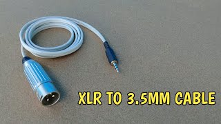 How to make XLR to 3.5mm Adapter Cable