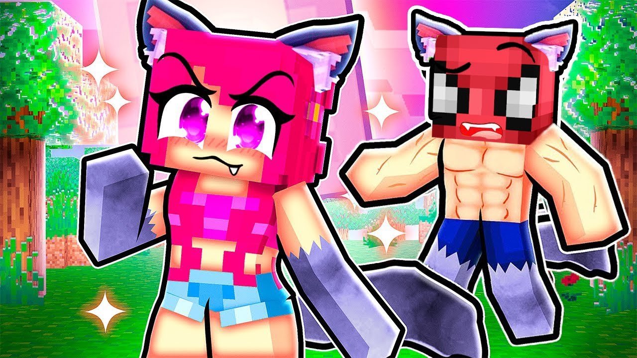 KASLI KURT ADAM FAKİR 💖💋KURT KIZ - KURT ADAM OKULU Minecraft