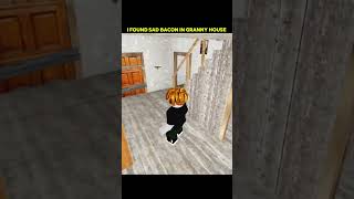 I Found a Sad Bacon in Granny House 😢🏚️ | Roblox Mystery Story #roblox