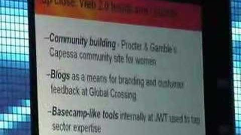 Web 2.0 in the Enterprise Survey by the EIU PART 2