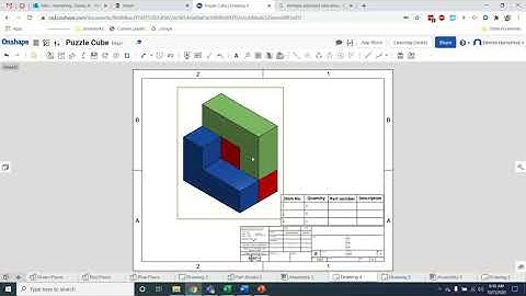 Making a parts list with BOM using Onshape