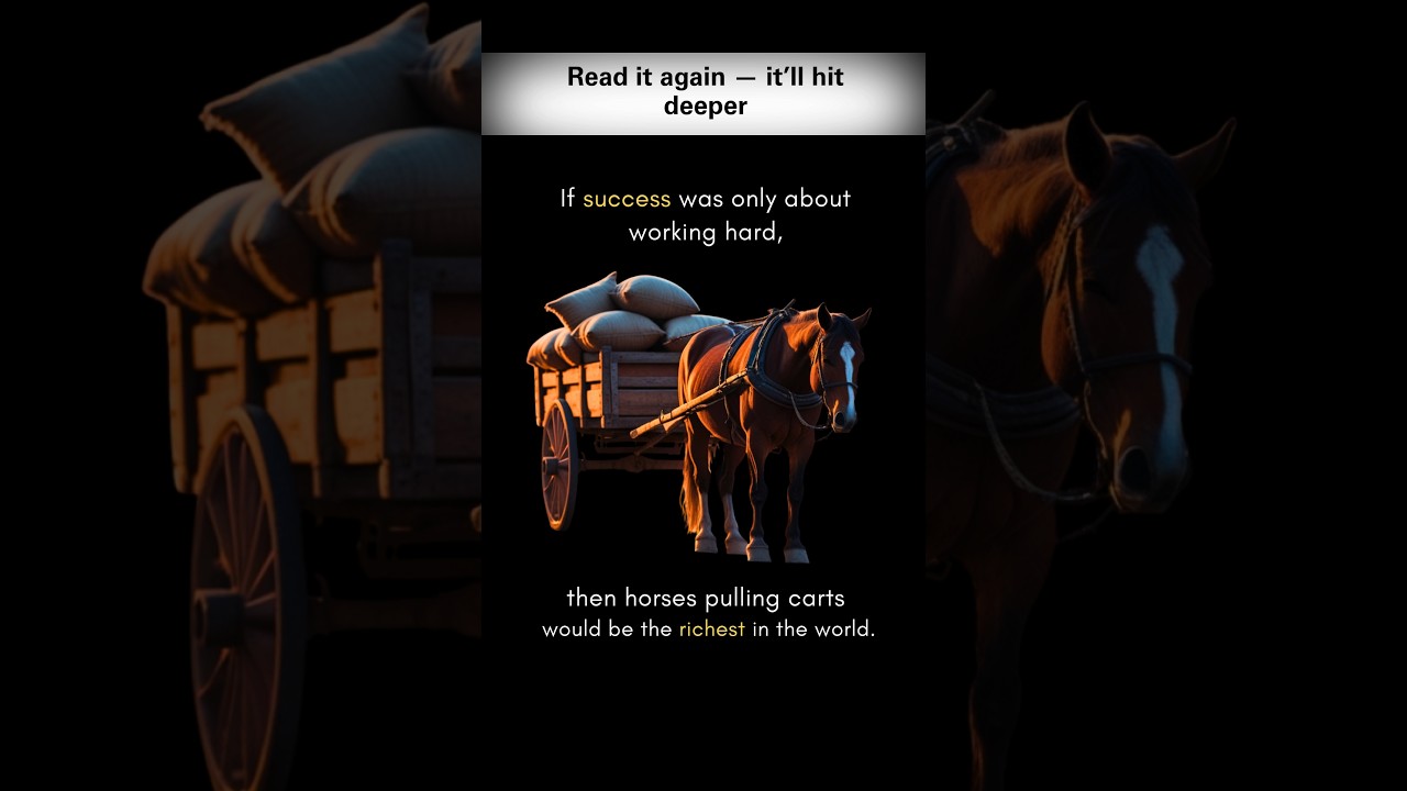 Why Hard Work Alone Won’t Make You Rich 