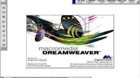 Dreamweaver 1.2 in 1998