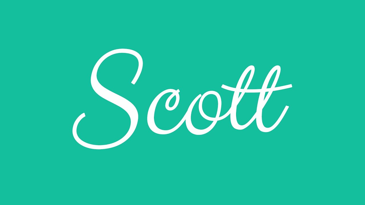 Learn How To Sign The Name Scott Stylishly In Cursive Writing YouTube learn-how-to-sign-the-name-scott-stylishly-in-cursive-writing-youtube