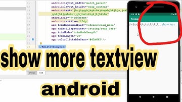 Show More Or Read More TextView in Android Studio