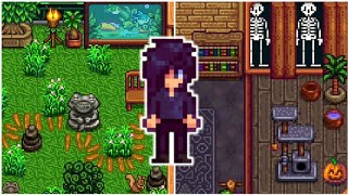 Sebastian's Farmhouse Design 🐸🖤 Stardew Valley 1.6 House Design Ideas [#33]