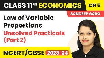 Class 11 Economics Chapter 5 | Law of Variable Proportions- Unsolved Practicals (Part 2)