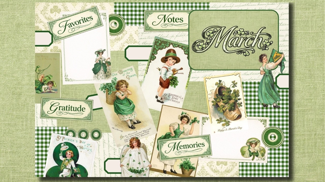 March Memory Keeping, But Make It Victorian (17-Page Printable Kit)