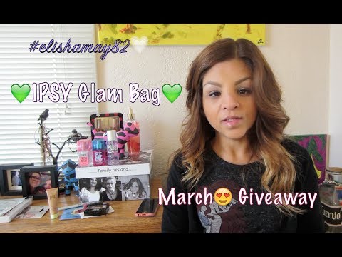 GIVEAWAY: March Ipsy Glam Bag♡ (Let's Reach 300 Subbies!!!) - YouTube