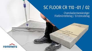 Chemikalienbeständiger Fließmörtelbelag/Einstreubelag – SC Floor CR 110 -01/02 von Remmers