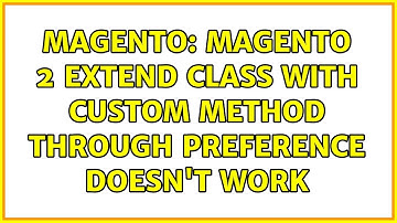 Magento: Magento 2 Extend class with custom method through preference doesn