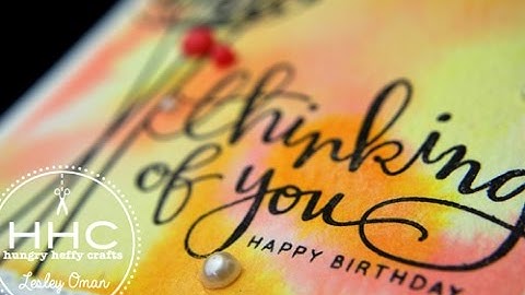 Using Distress Inks To Create A Watercolour Effect Background