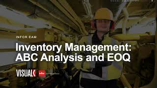 Inventory analysis  EOQ and ABC